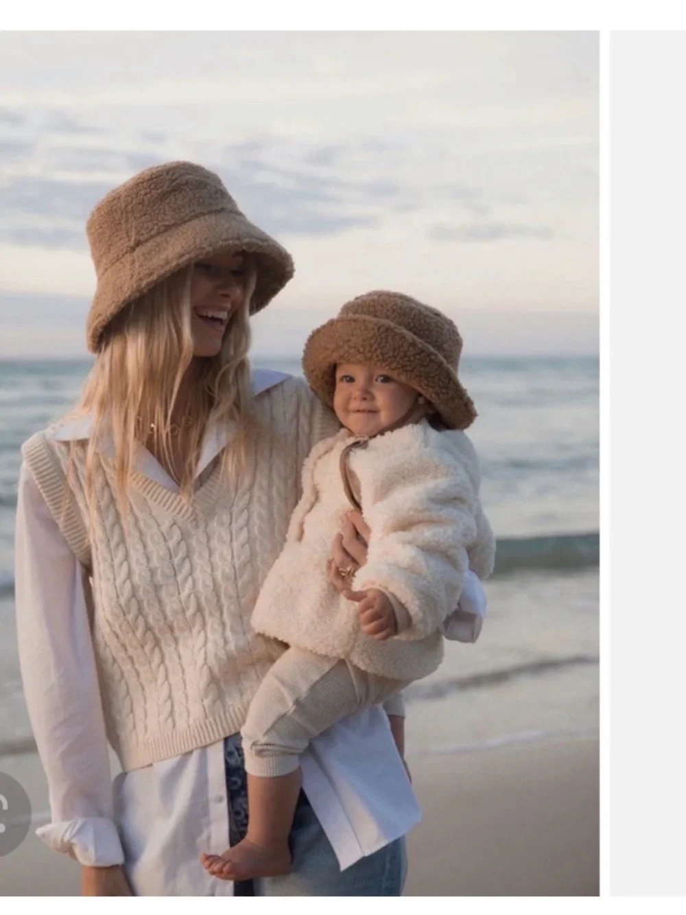 NWT Lack Of Color Camel Sherpa Bucket Hat
